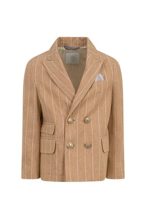 striped double-breasted blazer ELEVENTY KIDS | EY2P84I0319116